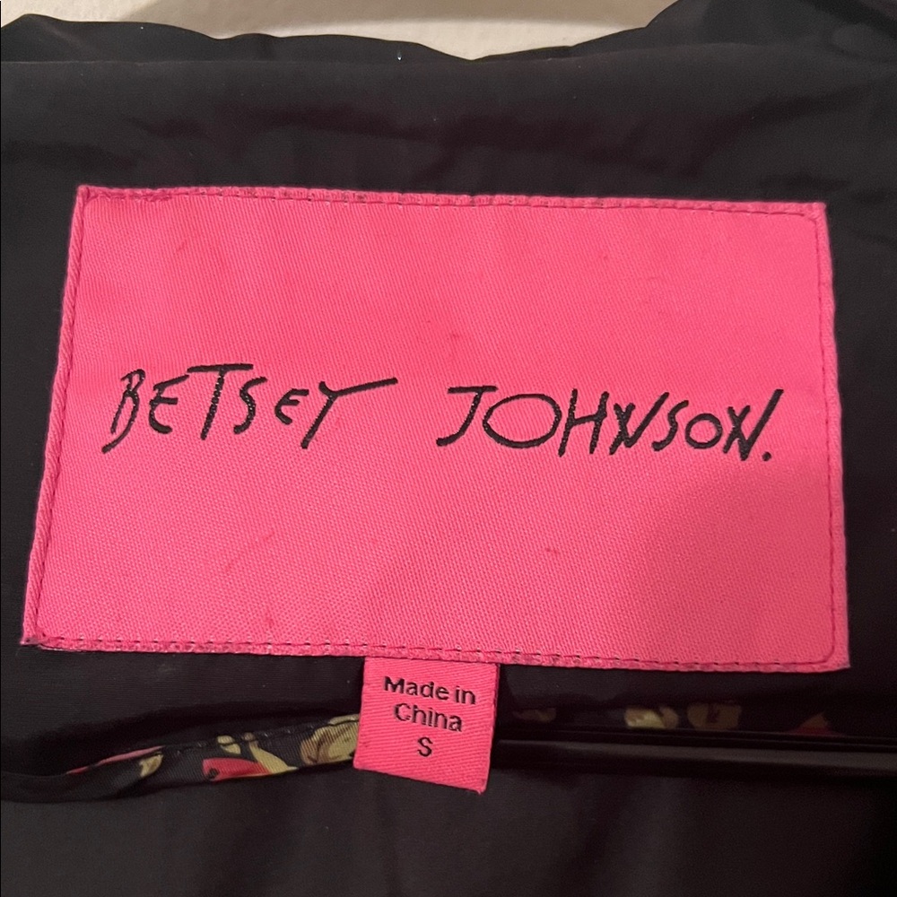 Betsey Johnson Black Utility Jacket - Picture 2 of 12